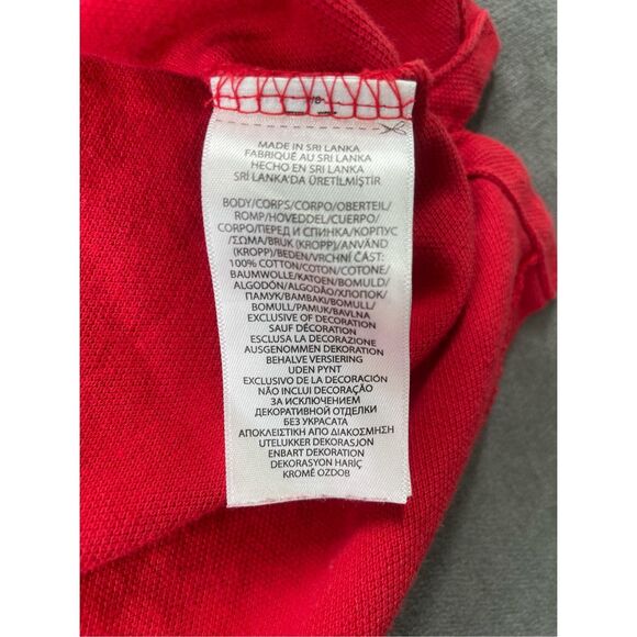 Polo Ralph Lauren Big Pony Polo Shirt Mens M Red Custom Slim Fit Classic 3 - Picture 5 of 11